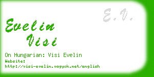 evelin visi business card